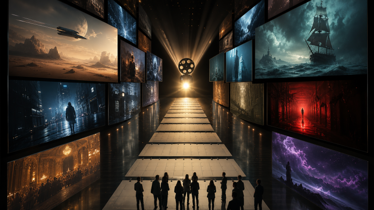 Arte editorial do PixelSignal sobre grandes estreias de cinema do fim de 2026